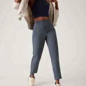 NWOT ATHLETA Endless High Rise Pant Steel Blue, 2P x 27" (like 4-6 or 28" Waist)